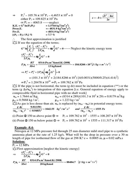 Compressible Flow Examples | PDF | Pressure | Dynamics (Mechanics)