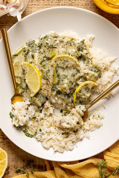 Creamy Lemon Garlic Herb Tilapia | Orchids + Sweet Tea