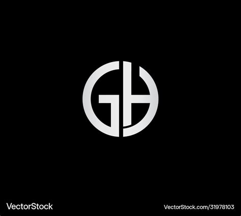 Gh logo Royalty Free Vector Image - VectorStock