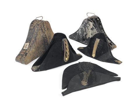 A GROUP OF SEVEN BLACK BICORN HATS , 19TH CENTURY | Christie's