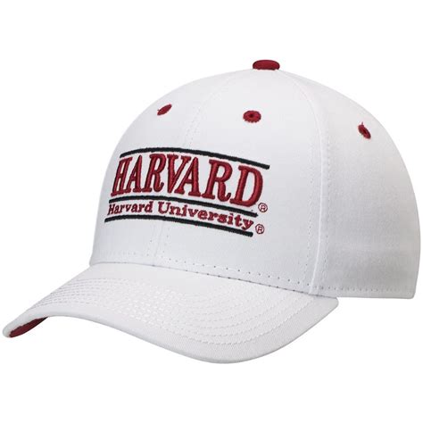 Men's The Game White Harvard Crimson Classic Bar Structured Adjustable Hat | Classic bar ...