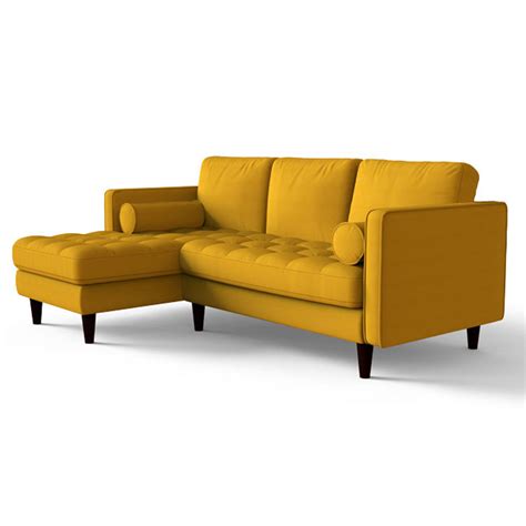 Canary Yellow Sectional Sofa