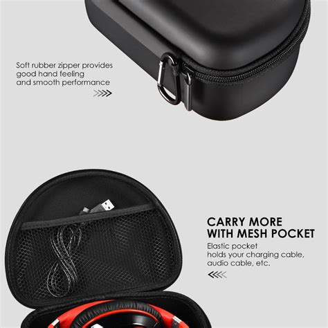 Original Mpow Headphone Carrying Case Universal Outdoor Storage Protective Bag for Headsets Over-ear