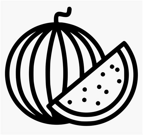 Watermelon Slice Food Plant Tree - Watermelon Clipart Black And White Png, Transparent Png ...