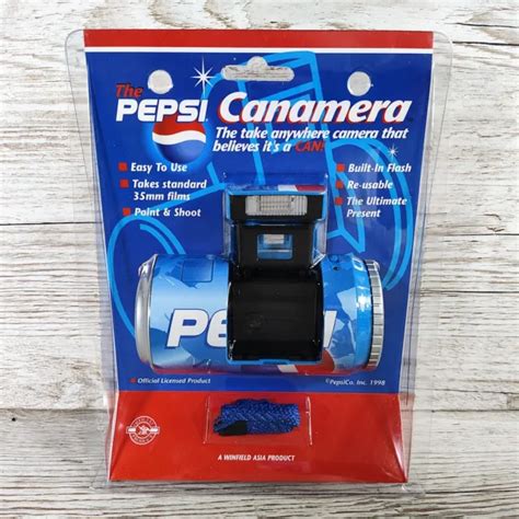 PEPSI CAN CANAMERA 35mm Film Camera Vintage 1998 Promo Collectible £69.99 - PicClick UK