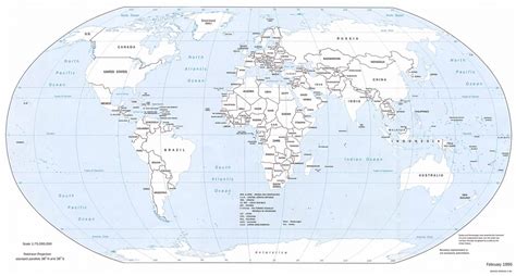 Free Printable World Map With Country Names - Printable Maps