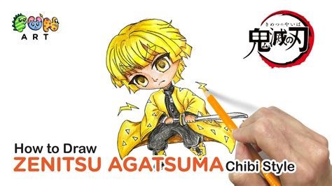 How To Draw ZENITSU AGATSUMA | DEMON SLAYER | CHIBI STYLE | VERY EASY ...