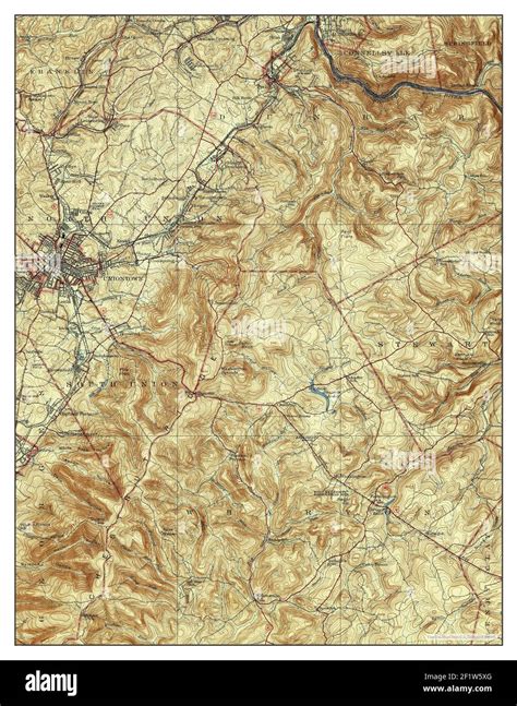 Map of uniontown pennsylvania hi-res stock photography and images - Alamy