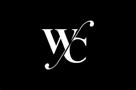 WC Monogram Logo Design By Vectorseller TheHungryJPEG.com #Logo, #AFF ...
