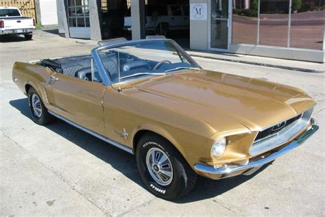 Sunlit Gold 1968 Ford Mustang Convertible