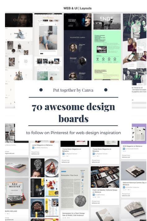 70 awesome design boards to follow on Pinterest | Web design, Web design tips, Web design ...