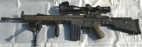 G3 DMR with Rail on Green Slim Handguard - The FAL Files