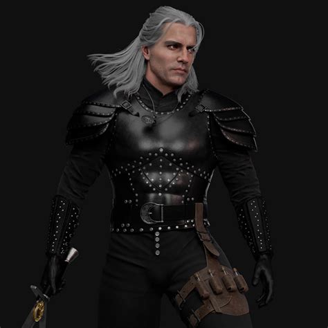 Henry Cavill as Geralt - ZBrushCentral