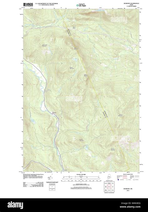 Maine USGS Historical Map Roxbury 20110902 TM Restoration Stock Photo - Alamy