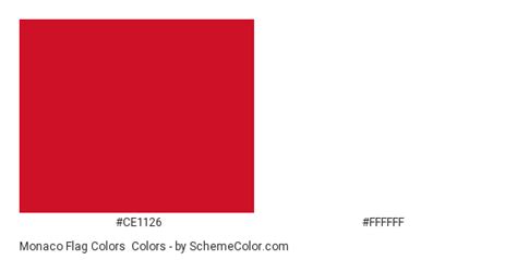 Monaco Flag Colors » Country Flags » SchemeColor.com