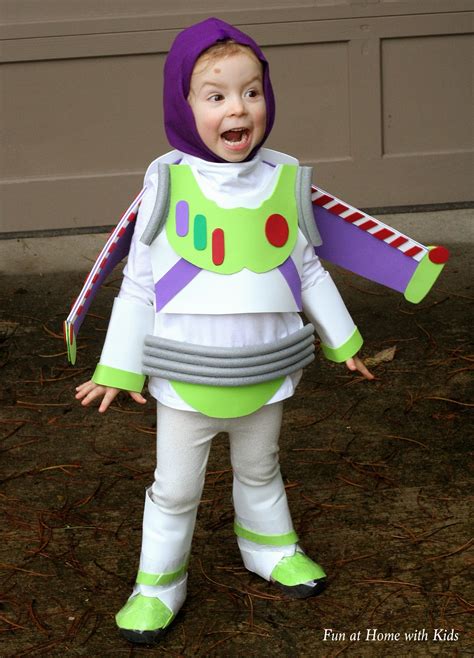 DIY Kids Buzz Lightyear No Sew Halloween Costume