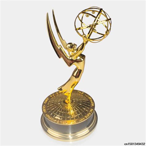 Real Life Size 39cm 1:1 Emmy Trophy Academy Awards of Merit 1:1 Metal Trophy -in Sports ...