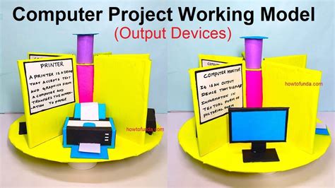 computer project working model (output devices) for science project exhibition - diy ...