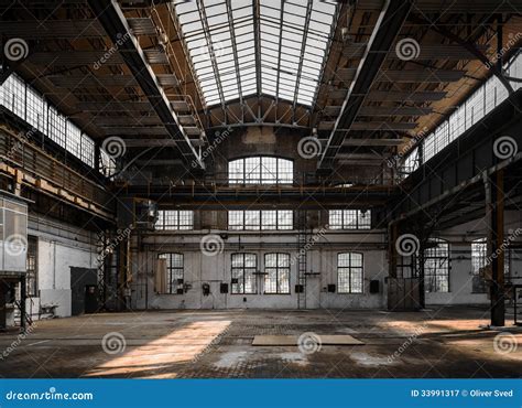 Industrial Interior Of An Old Factory Royalty Free Stock Photography ...