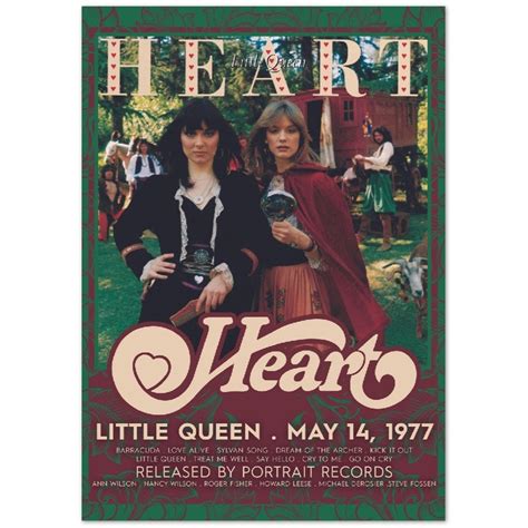 Heart Little Queen 1977 Poster Rock Band Premium Semi-glossy Paper Poster - Etsy