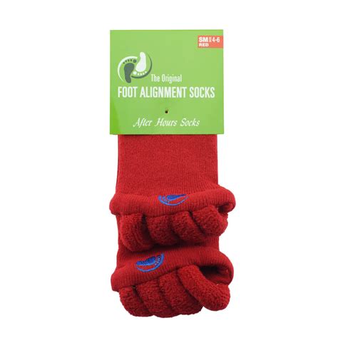 Alignment socks for foot pain, plantar fasciitis and bunions in Red ...