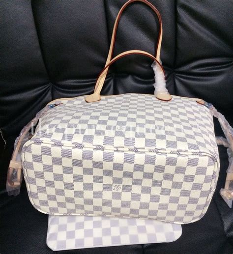 How To Spot Fake Louis Vuitton Neverfull Damier Azur | CINEMAS 93