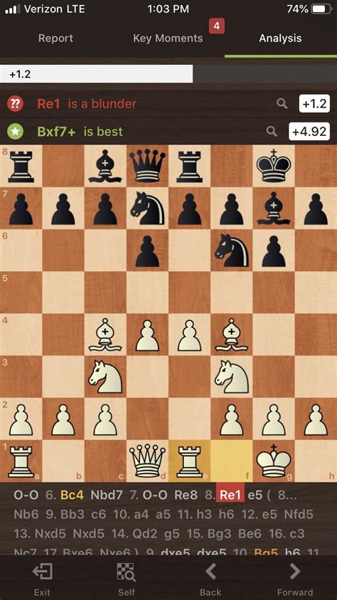 Why is Re1 a blunder? : r/chess