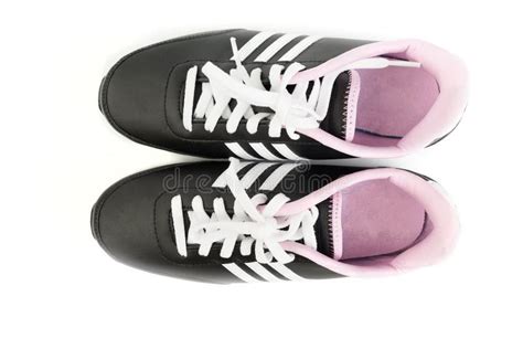 Top View Sport Shoes Isolated on White Background Editorial Stock Image - Image of pair, modern ...