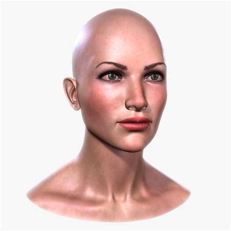 Woman Head - Monica Jr 3D Model #AD ,#Head#Woman#Monica#Model Psd Templates, Brochure Template ...