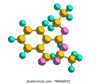 Molecular Structure Diethyl Phthalate Dep Example Stock Illustration ...