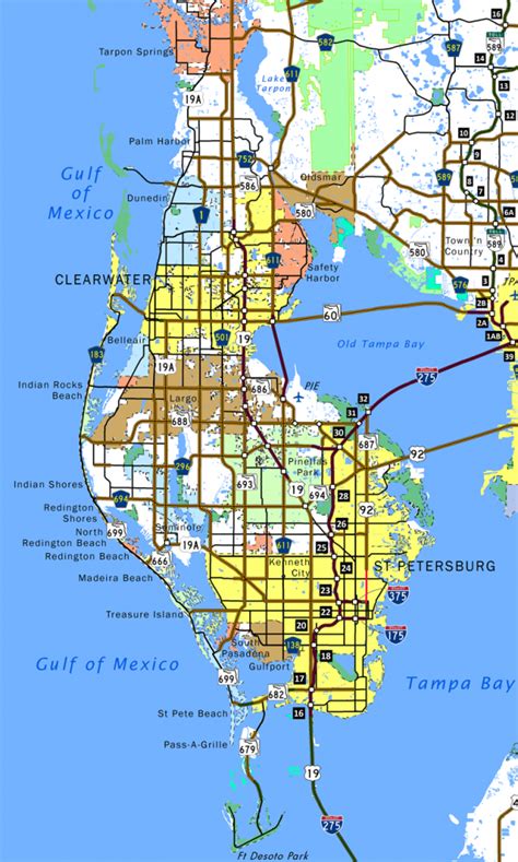 Map Of Pinellas County Florida - Printable Maps