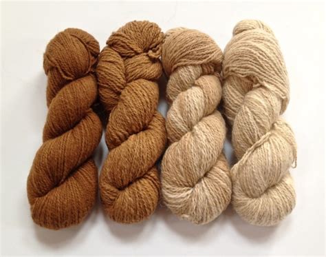 Handspun Vicuna Yarn Cinnamon to Beige Gradient Exotic Luxury