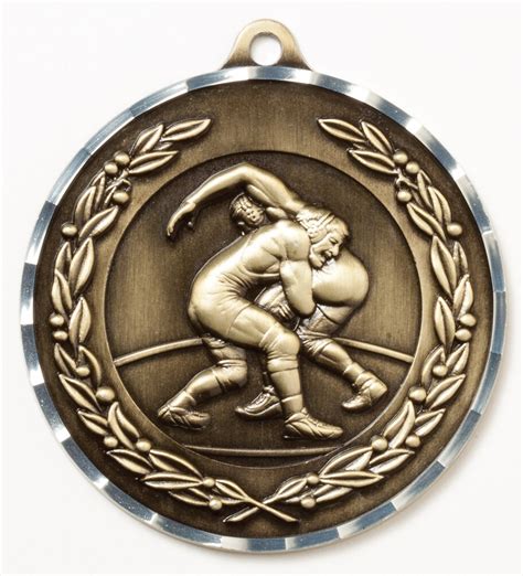 WRESTLING MEDAL - 2-3/4 inch Diamond Cut Medals - Store Ecwid - Quality ...