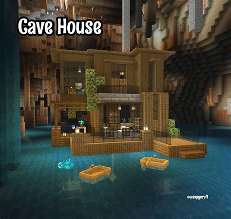 Cave House : r/Minecraftbuilds