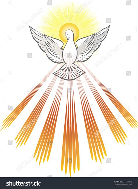 Holy Spirit Symbol White Dove Halo: Vector có sẵn (miễn phí bản quyền) 371733955 | Shutterstock