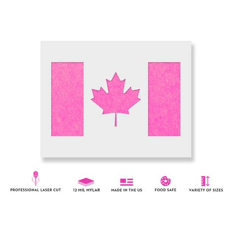 Canadian Flag Stencil