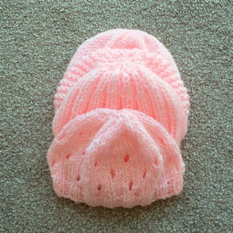 Ravelry: Preemie Pink Hats by Esther Kate | Baby hat knitting pattern, Baby hats knitting free ...