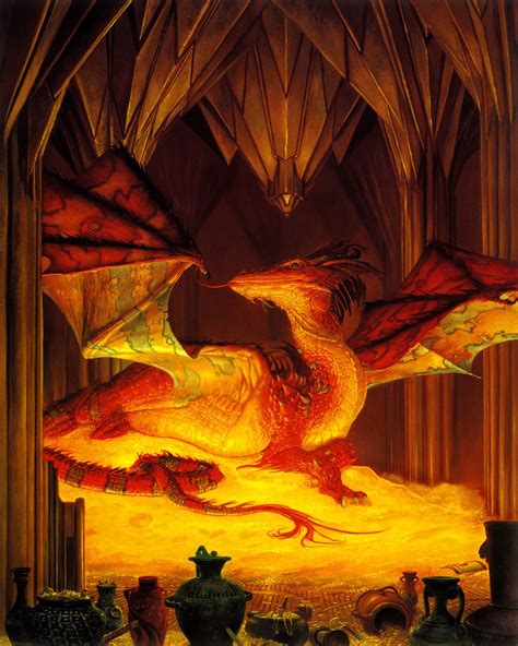 Top 10 Artistic Portrayals of Smaug the Dragon from The Hobbit ...