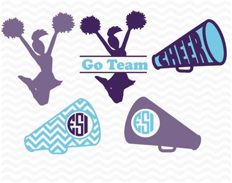 Cheerleader svg Monogram svg files Cheerleading svg Cheer