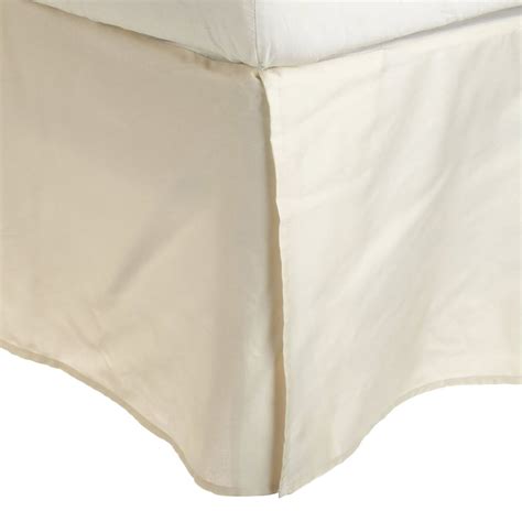 300 King Bed Skirt 100% Premium Combed Cotton Solid, Ivory - Walmart.com - Walmart.com