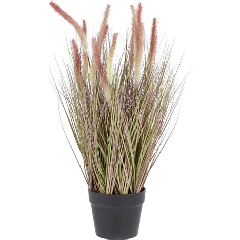 Pink Artificial Cat Tail Grass 65x25cm - Artificial Flowers - Home ...