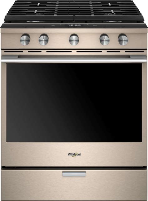 Smart Appliances that Make Cooking Easier: Whirlpool Sunset Bronze Gas Convection Range