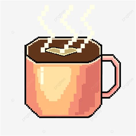 Hot Coffee Clipart PNG Images, Pixel Art Hot Coffee, Pixel, Art, Coffee ...