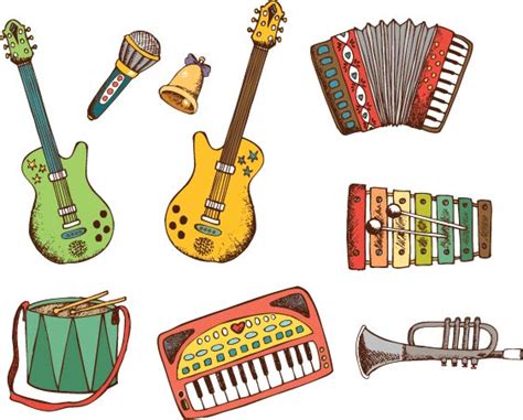 Custom Vintage Musical Instruments Graphic Iron On Transfer ...