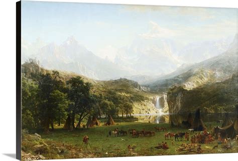 The Rocky Mountains, Lander's Peak By Albert Bierstadt Wall Art, Canvas ...