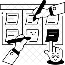 Kanban Board Icon - Download in Glyph Style