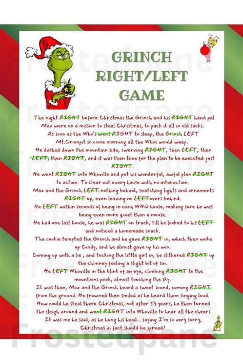 Grinch Right/Left Game