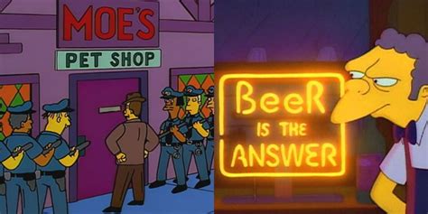 The Simpsons: 10 Best Reinventions Of Moe's Tavern | ScreenRant