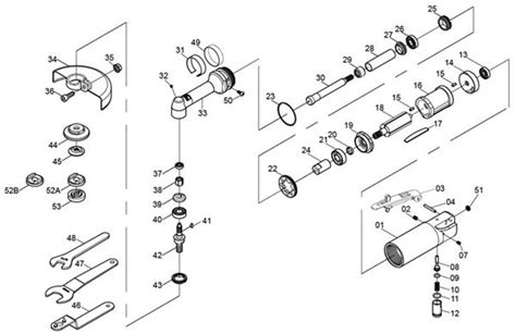 Milwaukee Angle Grinder Parts Diagram