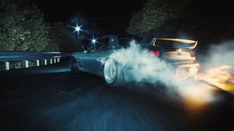 1920x1080 Mazda Rx7 Drifting Night 4k Laptop Full HD 1080P ,HD 4k Wallpapers,Images,Backgrounds ...